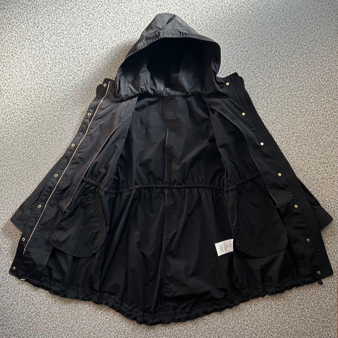 タトラス　EUDEMO モッズコート　フード付き　黒