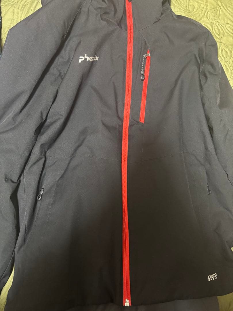 phenix スキーウェア ブラック/レッド セットアップ