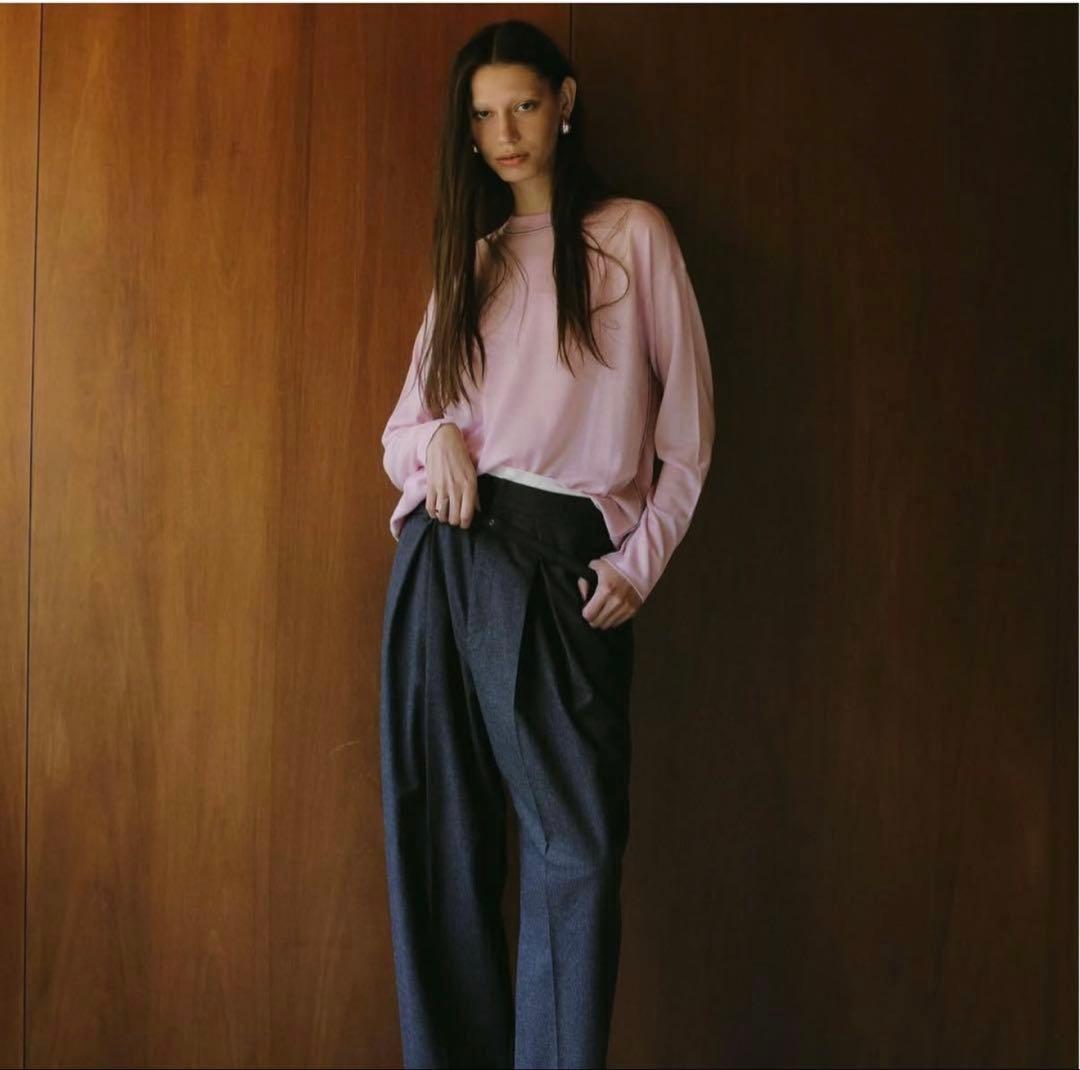 【タグ付新品未使用】lohen BY COLOR SEAM KNITピンク