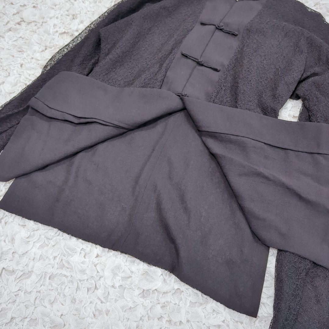 robe de chamble レース切替 チャイナボタン ジャケット 1996