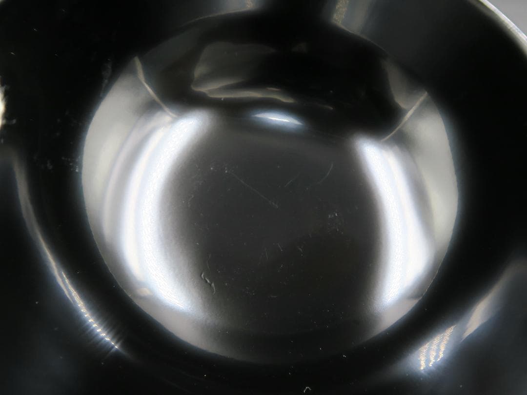 【輪島塗】鉄仙蒔絵 吸物椀 黒塗 見返し蒔絵 五客揃 天然木 共箱