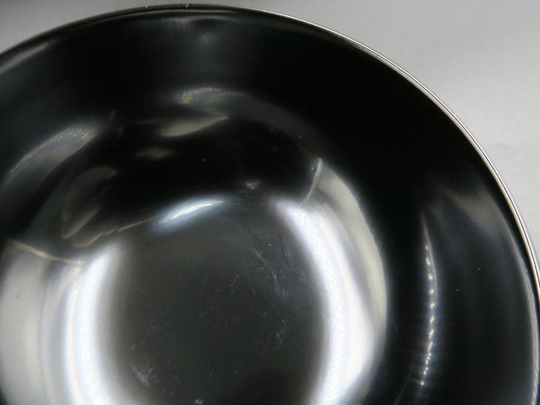 【輪島塗】鉄仙蒔絵 吸物椀 黒塗 見返し蒔絵 五客揃 天然木 共箱