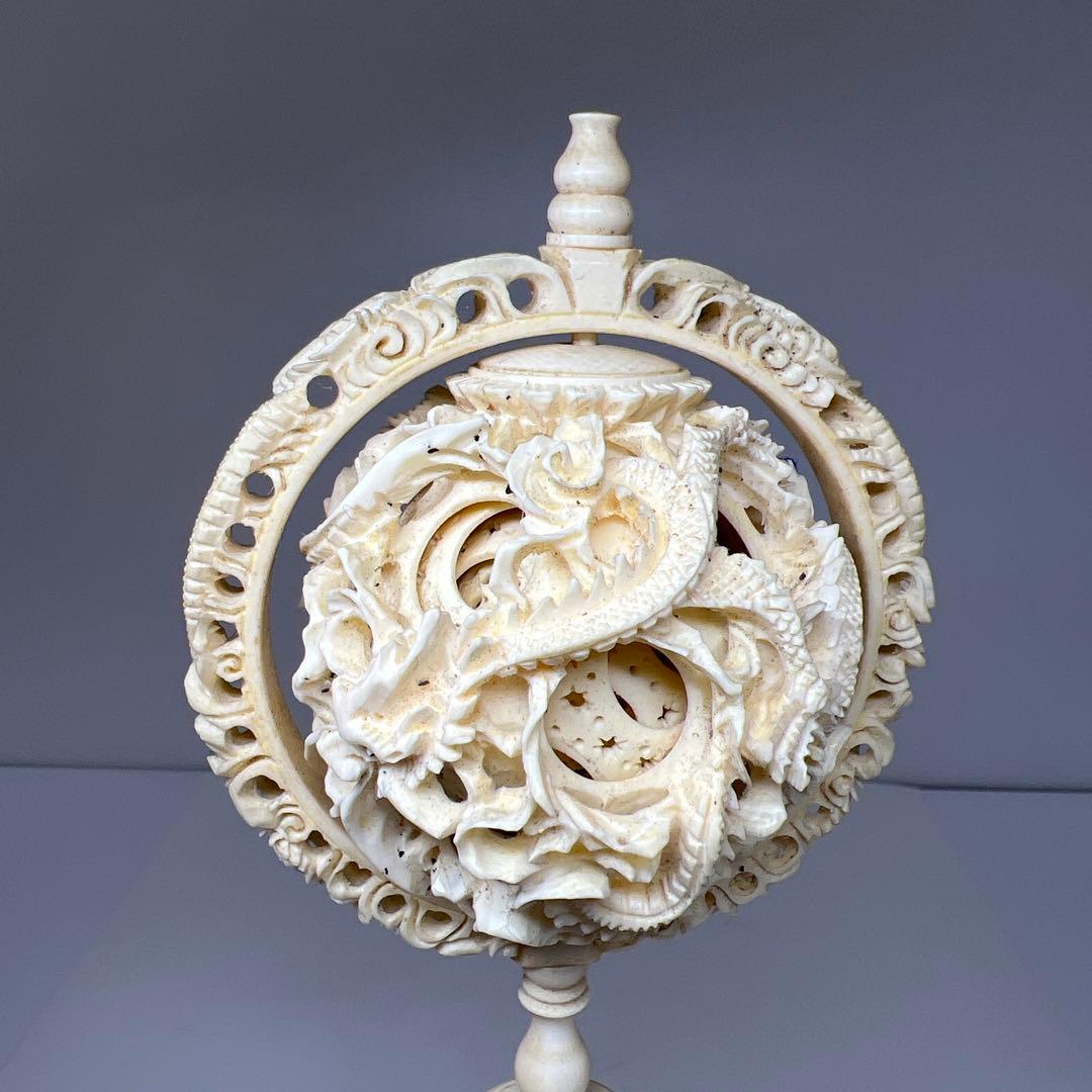 極上天球　蓋無紙箱付　167g/高さ約26.5㎝　東Y7-0926①トコチ