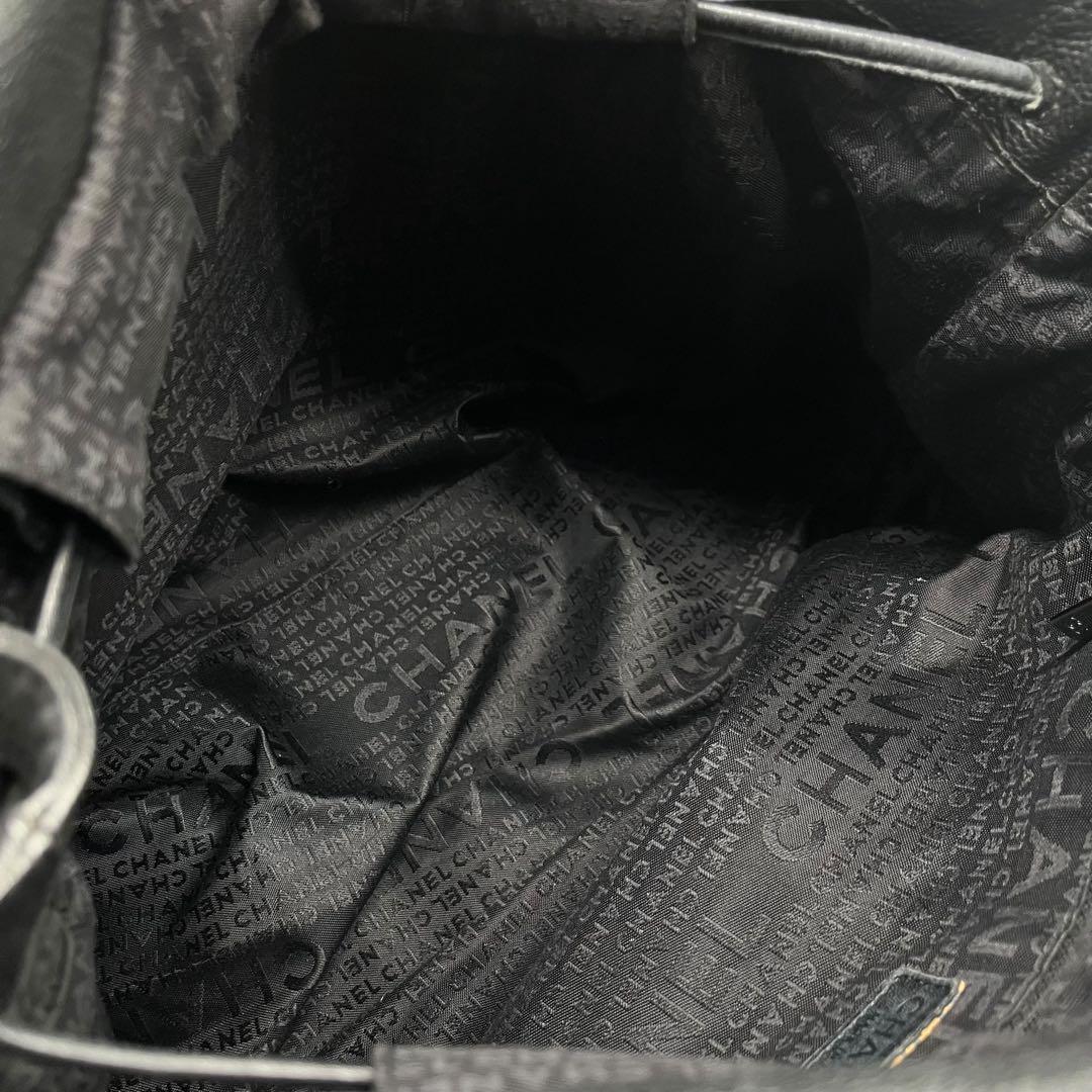 美品■シャネル チョコバー ショルダーバッグ フリンジ ココマーク ロゴ型押し