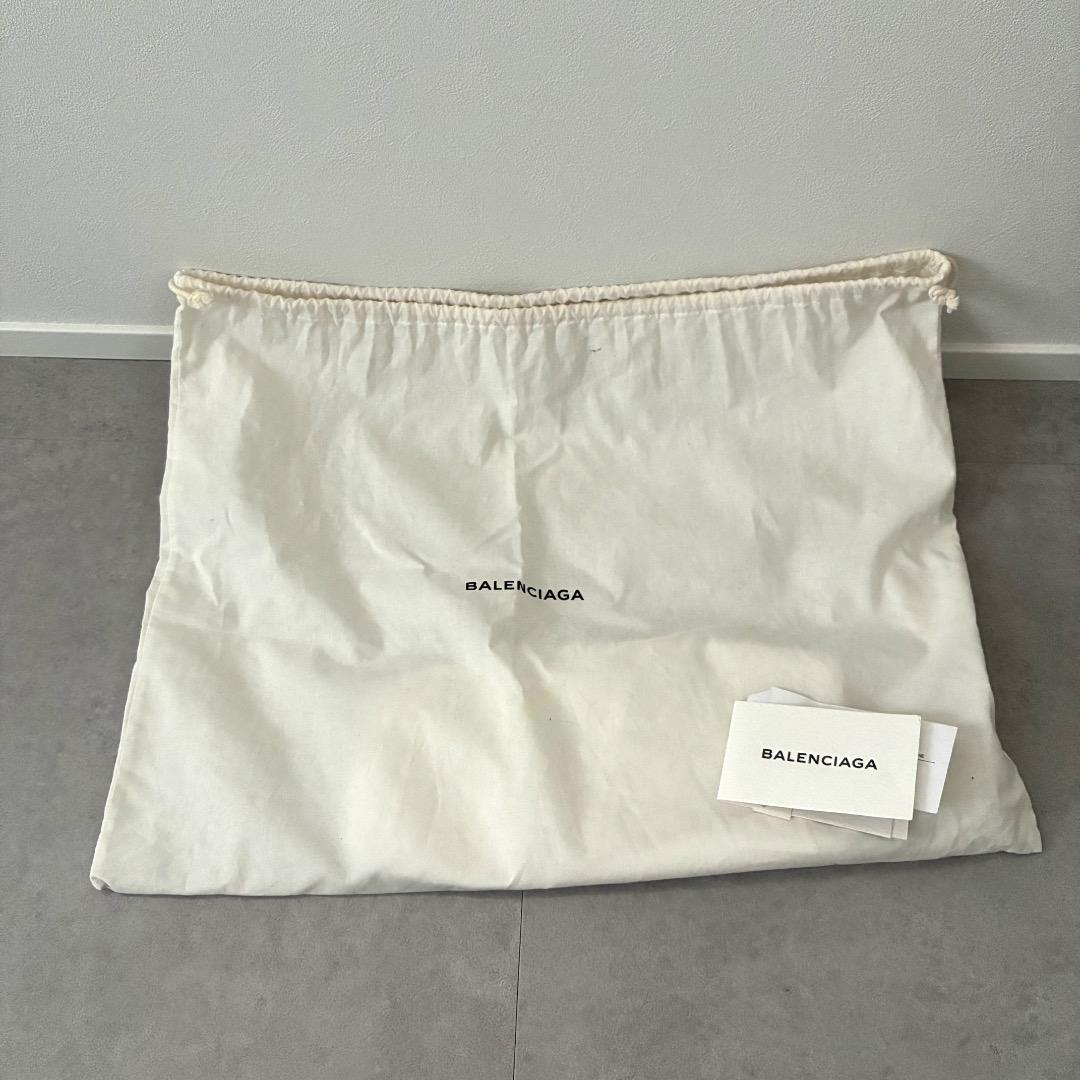 【美品】BALENCIAGA カバス S ハンドバッグ レザー ロゴプリント
