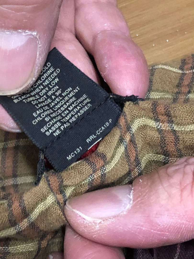 DOUBLERL RRL ストール　パッチワークチェック柄　ジョニーデップ着