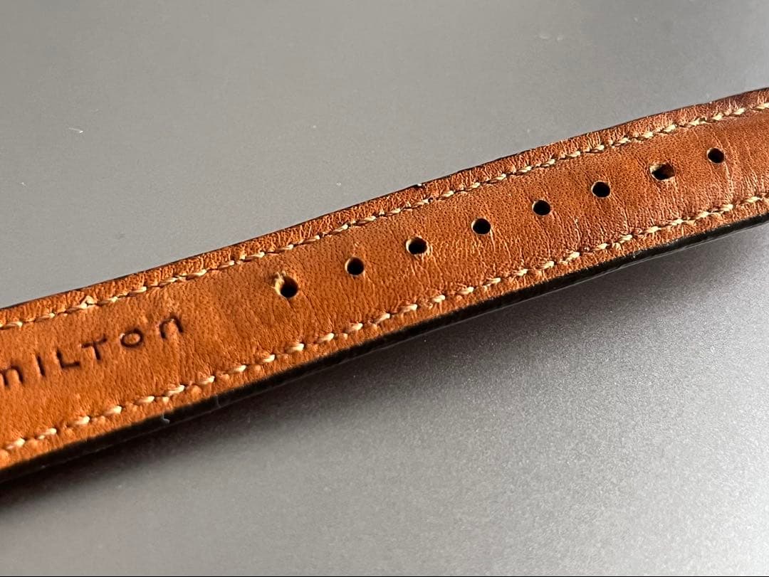 未使用品 HAMILTON ハミルトン カーキ 9445B クォーツ 革ベルト