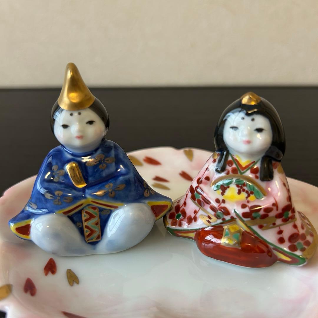 陶器製　雛人形　お雛様　雛飾り　有田焼
