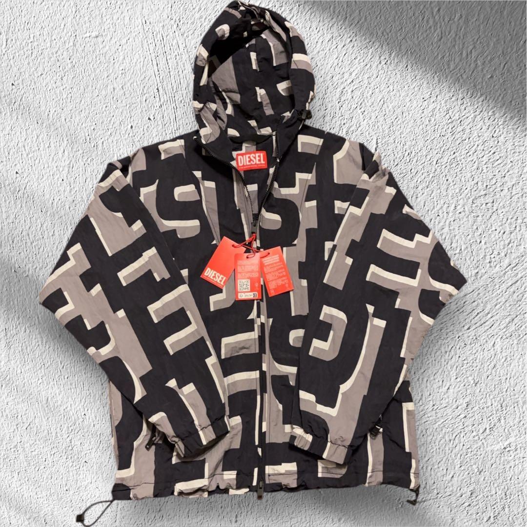 DIESEL ロゴパターン ナイロンジャケット 新品