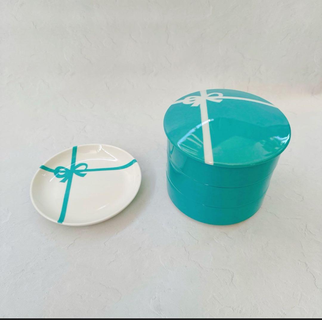 【新品/未使用】《ハンドメイド》ポーセラーツ/ラウンドお重、プレート