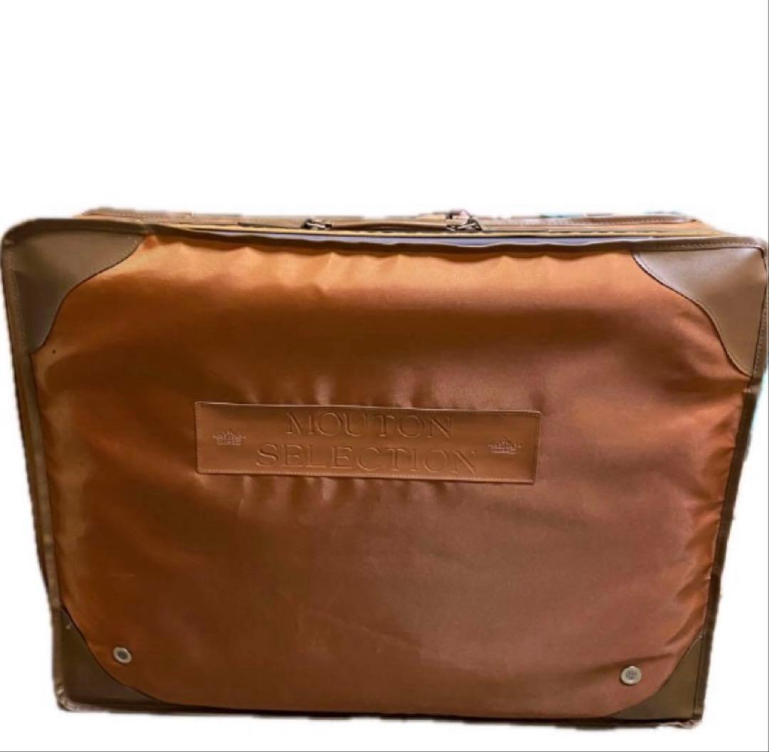 ムートンセレクション　敷きパット　ケース付き　シングル　羊毛　JBM 東洋毛布