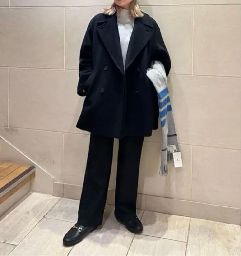 美品❇️ 1_OF MINE W ピーコート ネイビー　ダブルブレスト　Mサイズ