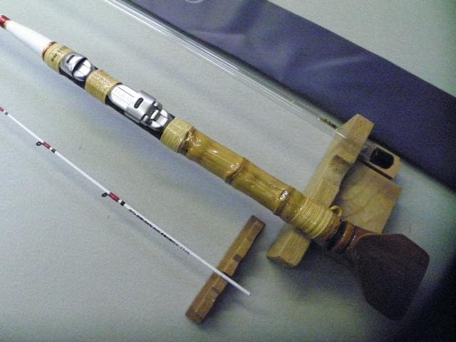 ★(1112-1)手作り・カセ・筏竿(150cm)【大特価】【￥22,000を】