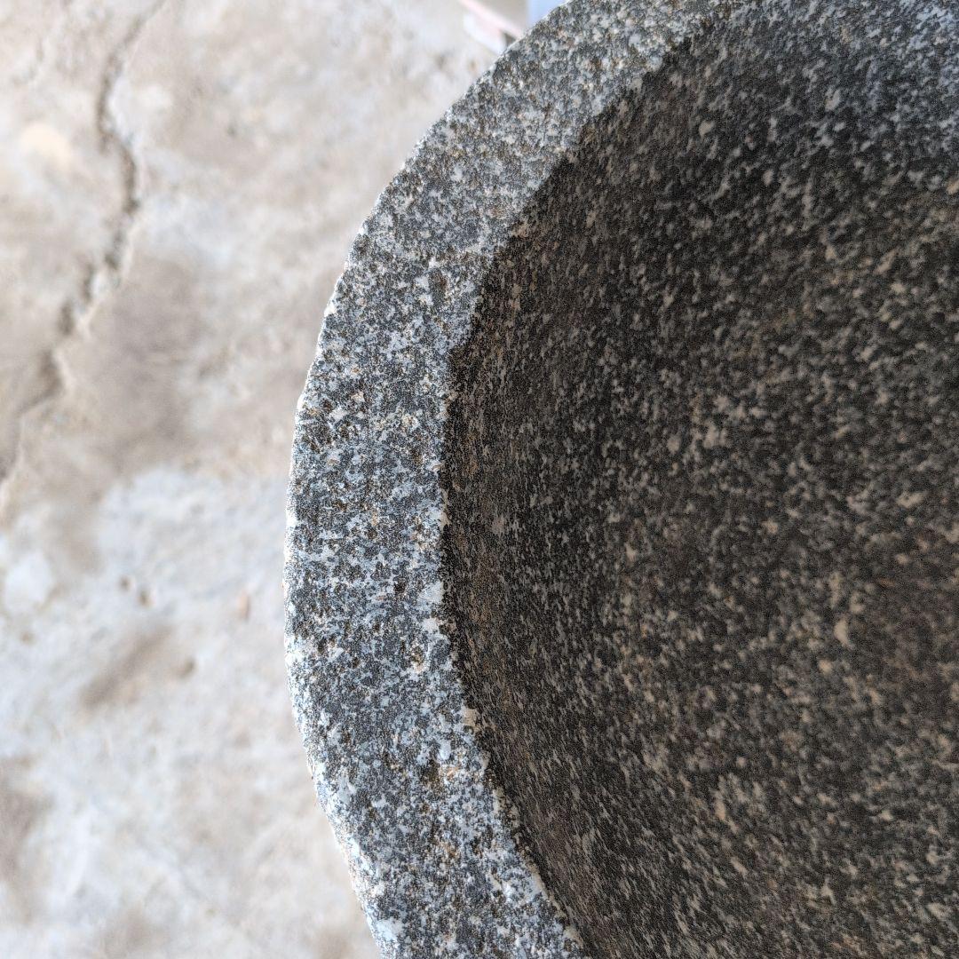 石製臼と木製杵セット 直径約40cm 引き取り限定