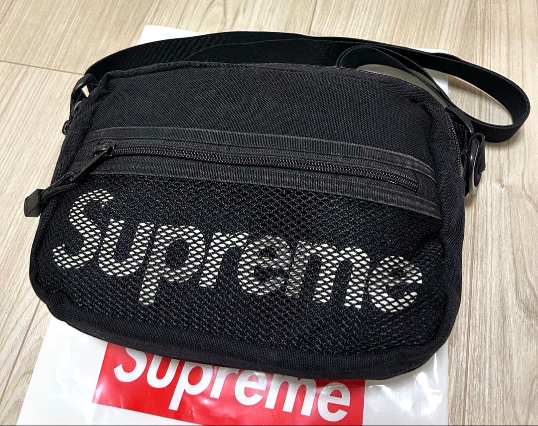 24H以内発送 完売品 激レア 黒 14ss Logo Shoulder Bag
