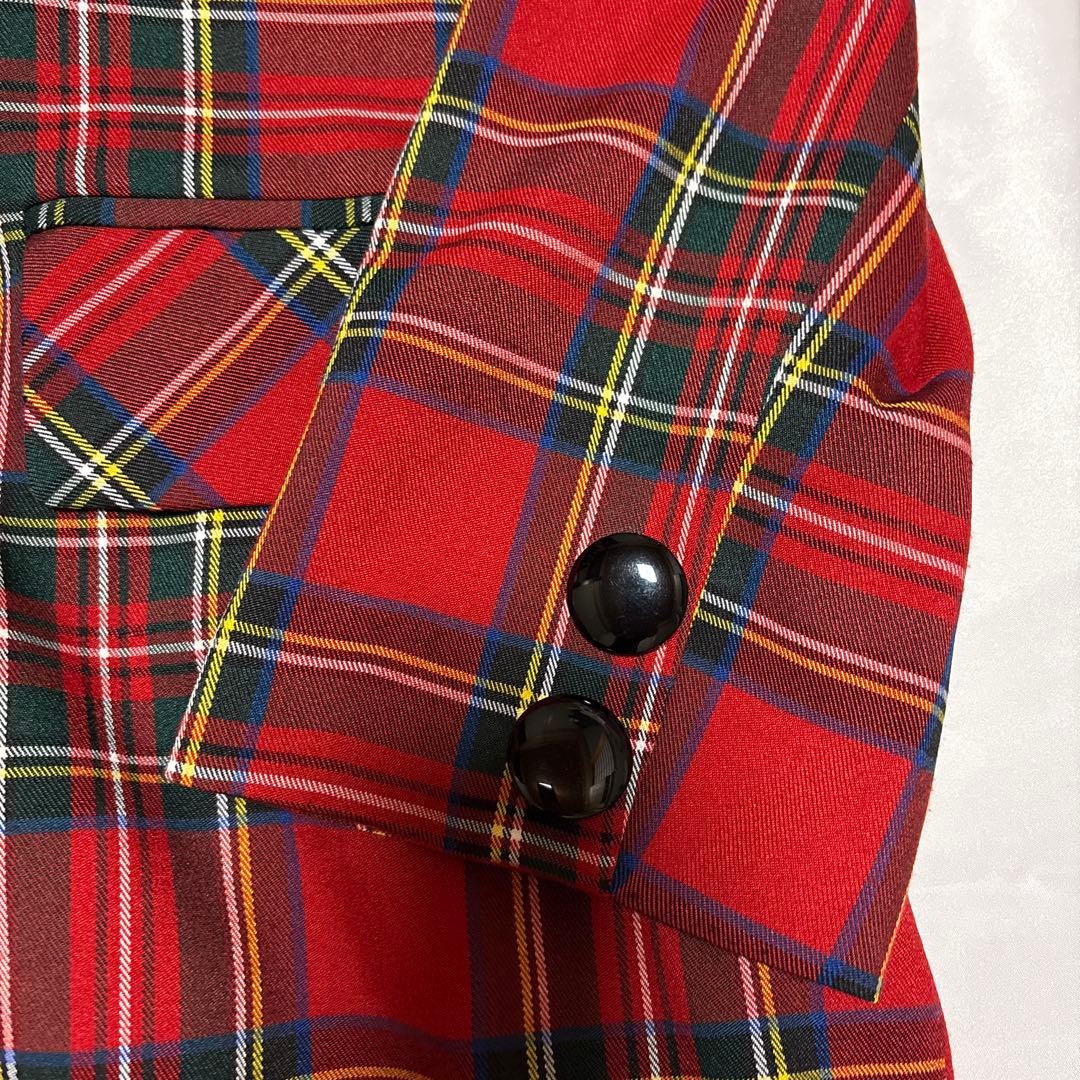 HEIHEI ローラペルジャケット 赤チェック