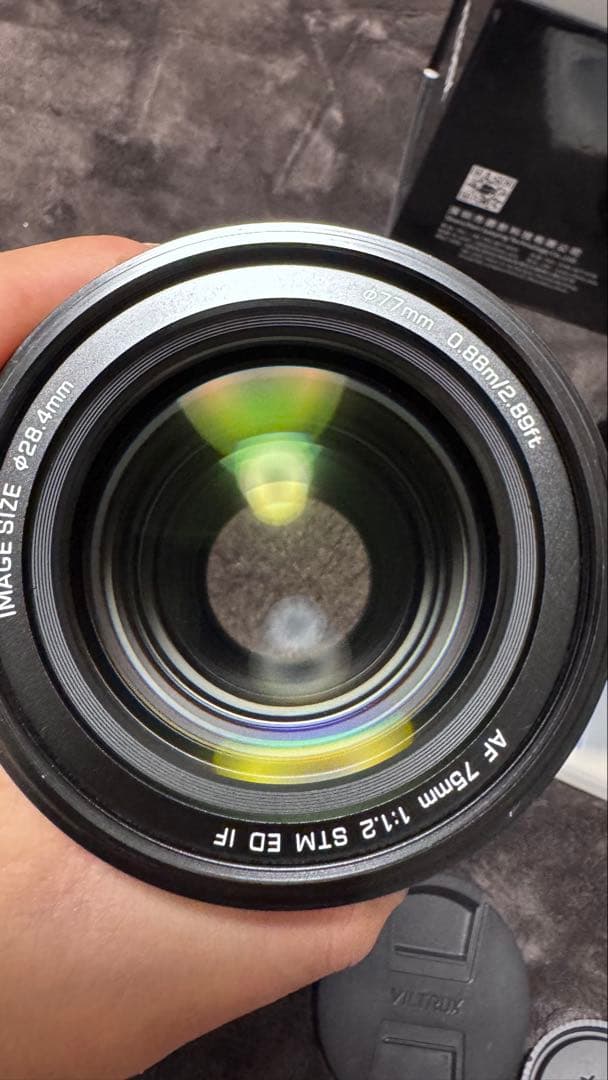VILTROX 75mm f/1.2 pro X マウント
