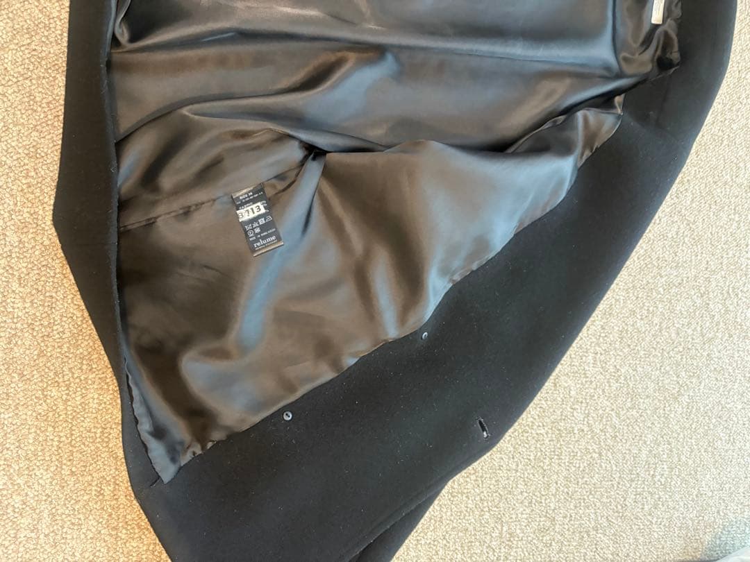 クリーニング済『ジャーナルスタンダードレリューム 』尾州ウールショートピーコート