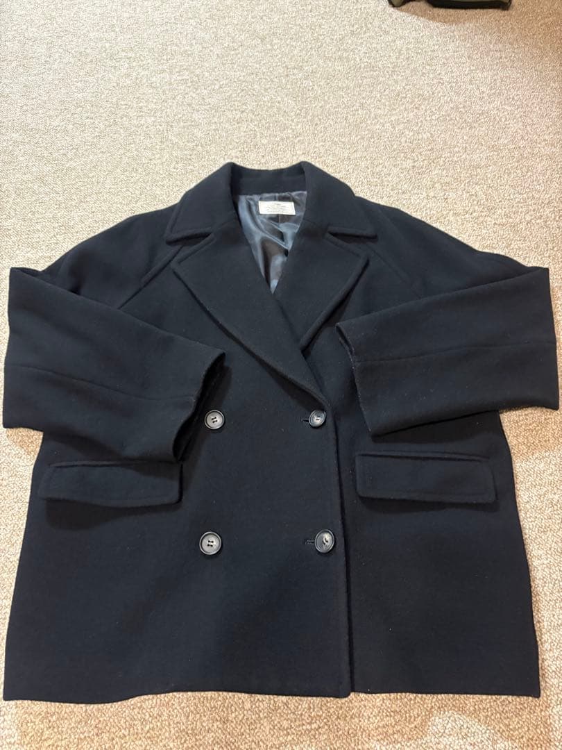 クリーニング済『ジャーナルスタンダードレリューム 』尾州ウールショートピーコート