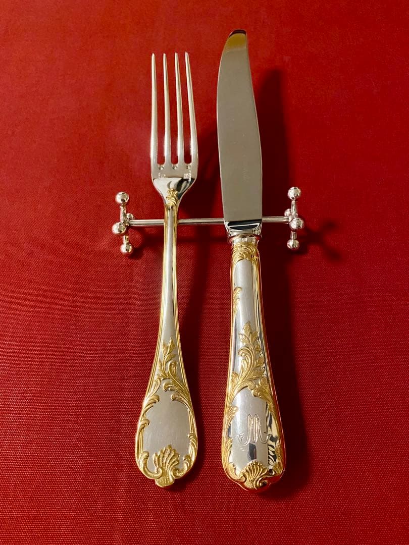 【☆レアアイテム☆特別感を演出】クリストフル ブール ナイフレスト 4本セット