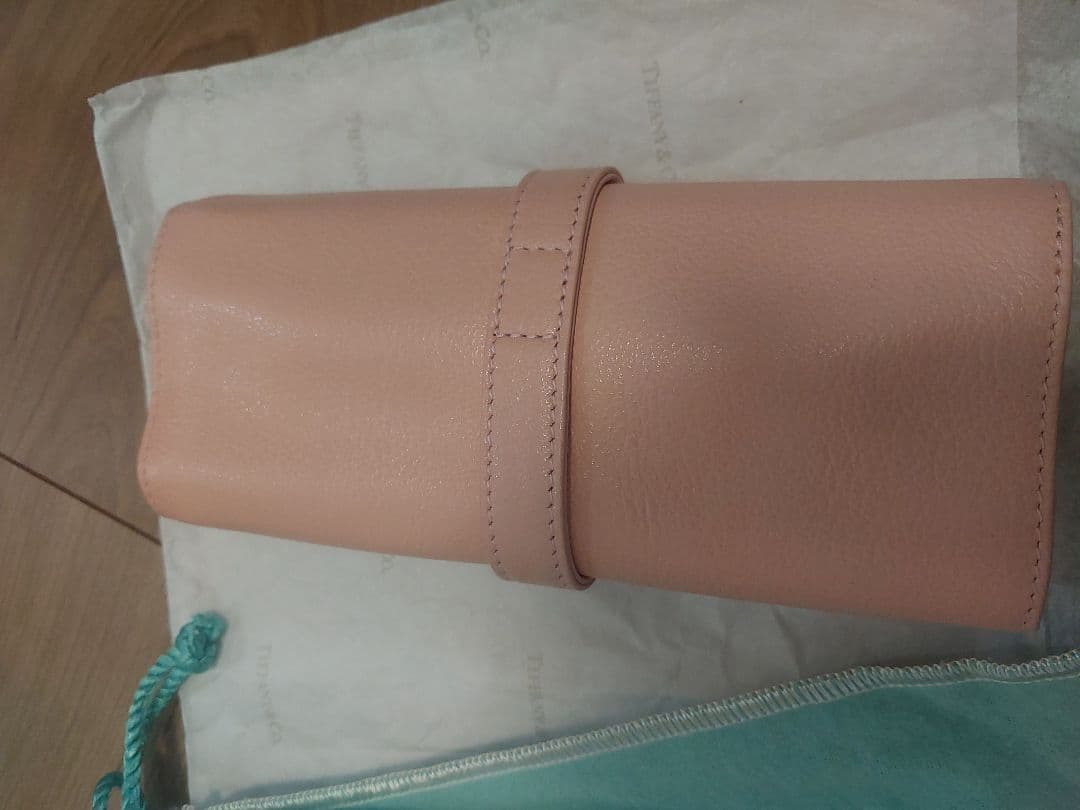 Tiffany & Co. ピンクレザー アクセサリーケース