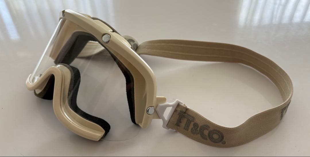 【お一人】tt&co ゴーグル　アイボリー　予備レンズ4枚付