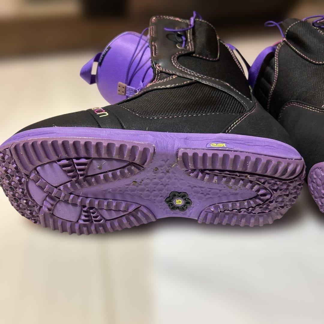 【週末限定値下げ！】女性用　スノーボードブーツ 黒/紫　BURTON