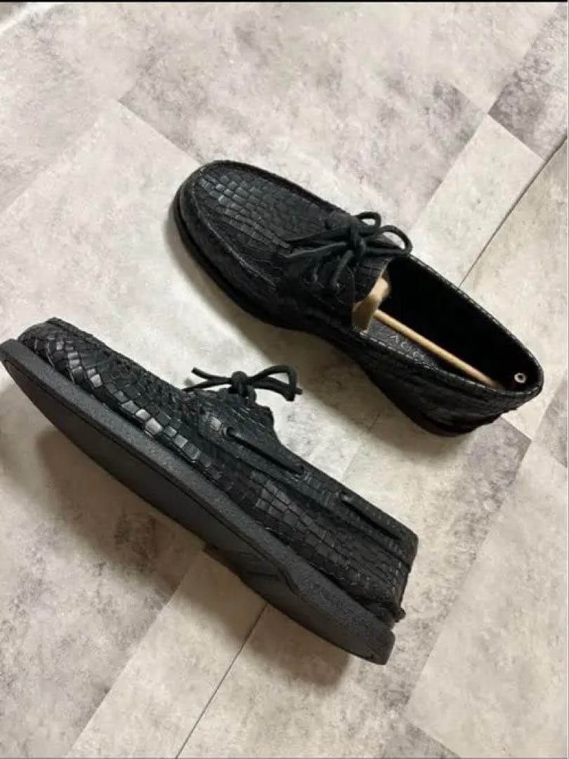 Sperry Top-Sider スペリートップサイダー　黒 レザー モカシン