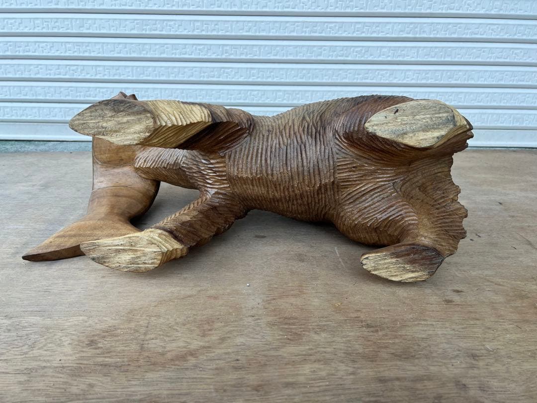 【O-235】木彫り 熊  作者不明