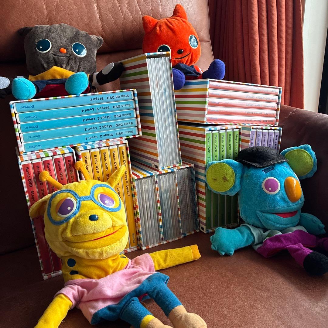 幼児英語教材ワールドワイドキッズ　DVD・CD ・CD-ROM パペット付き