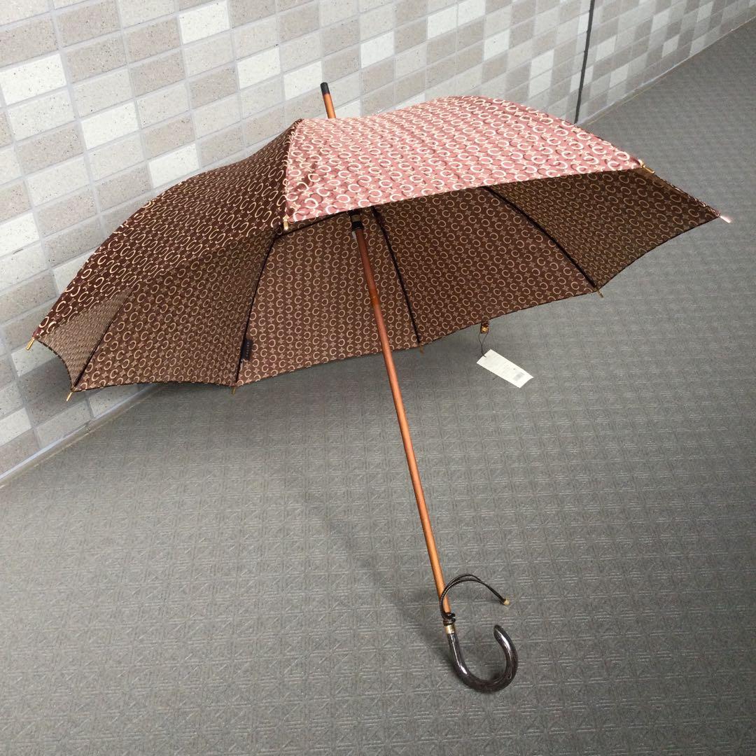 CELINE セリーヌ 長雨傘 未使用品 ブラウン系