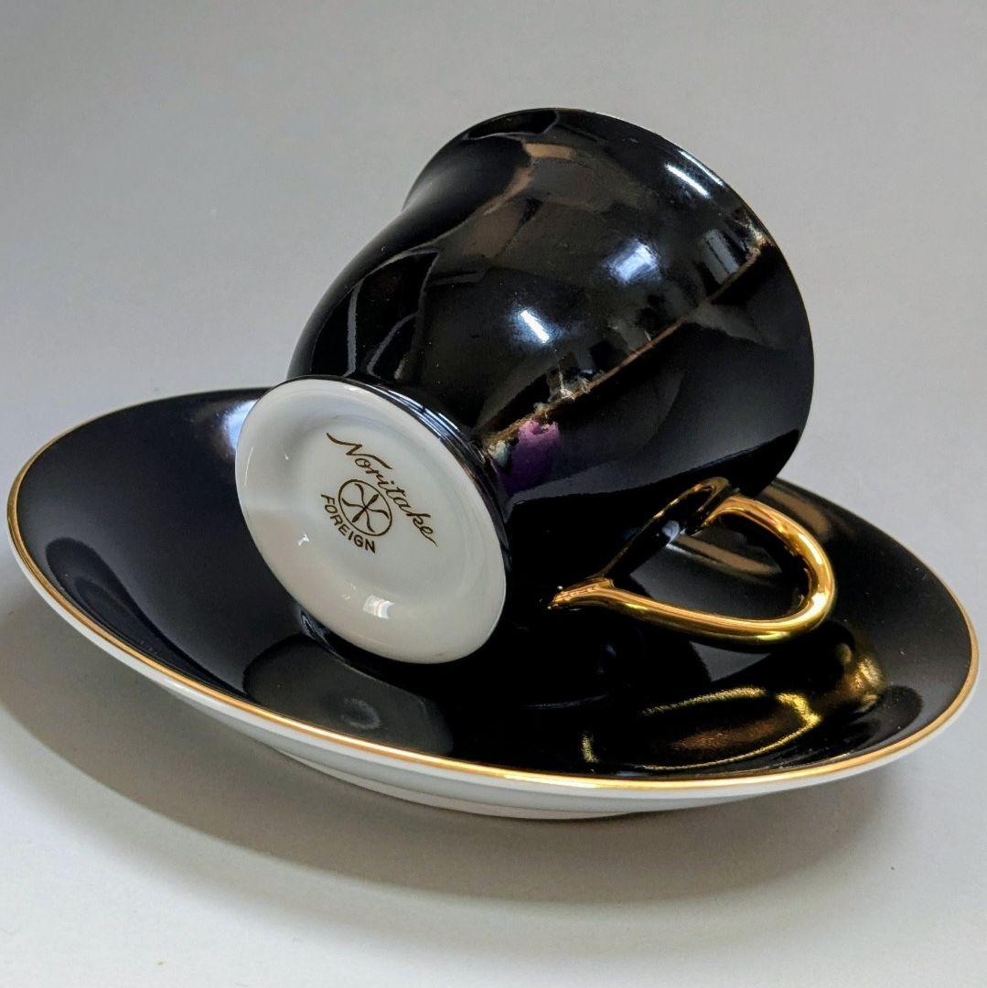 オールドノリタケ ゴールド ハーレクインキャビネットカップ&ソーサー マルキ印