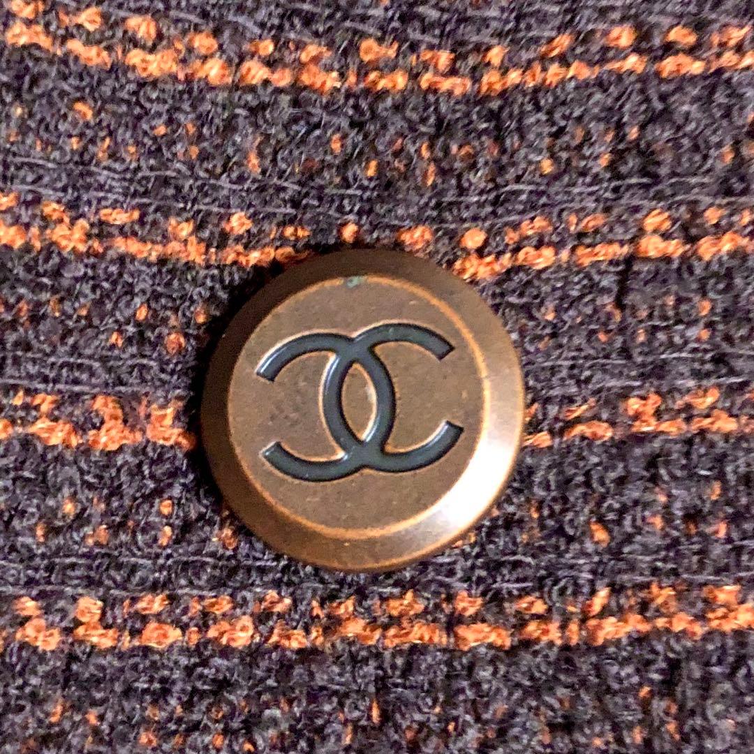 CHANEL ブラウン テーラードジャケット Pコート