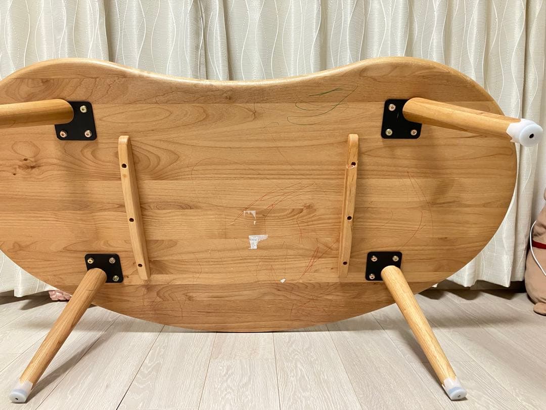 木製豆型　センターテーブル　120cm