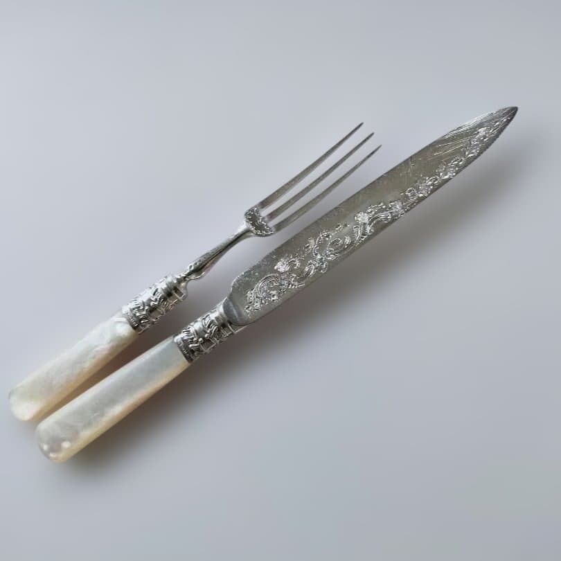 カトラリーセット②　マザーオブパール　白蝶貝　アンティーク　ビンテージ