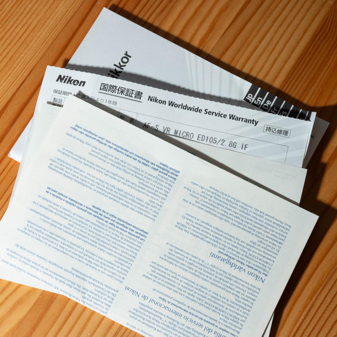 Nikon AF-S MICRO NIKKOR 105ｍｍ f/2.8G VR