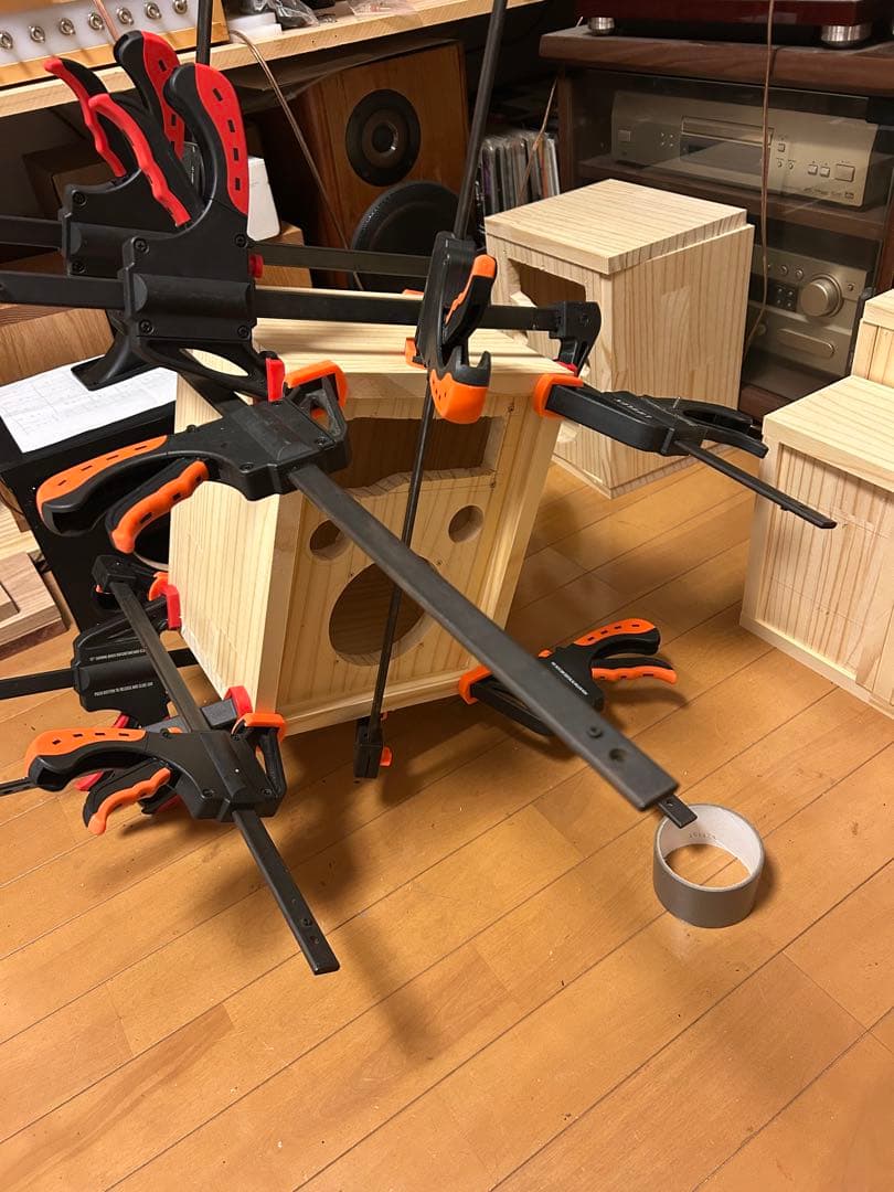 自作スピーカー ピエゾツイーター搭載2WAYバスレフ型スピーカー