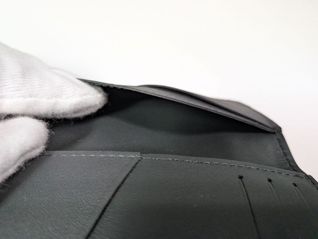 【美品】ルイヴィトン アエログラム オーガナイザー ドゥ ポッシュ 二つ折り 黒