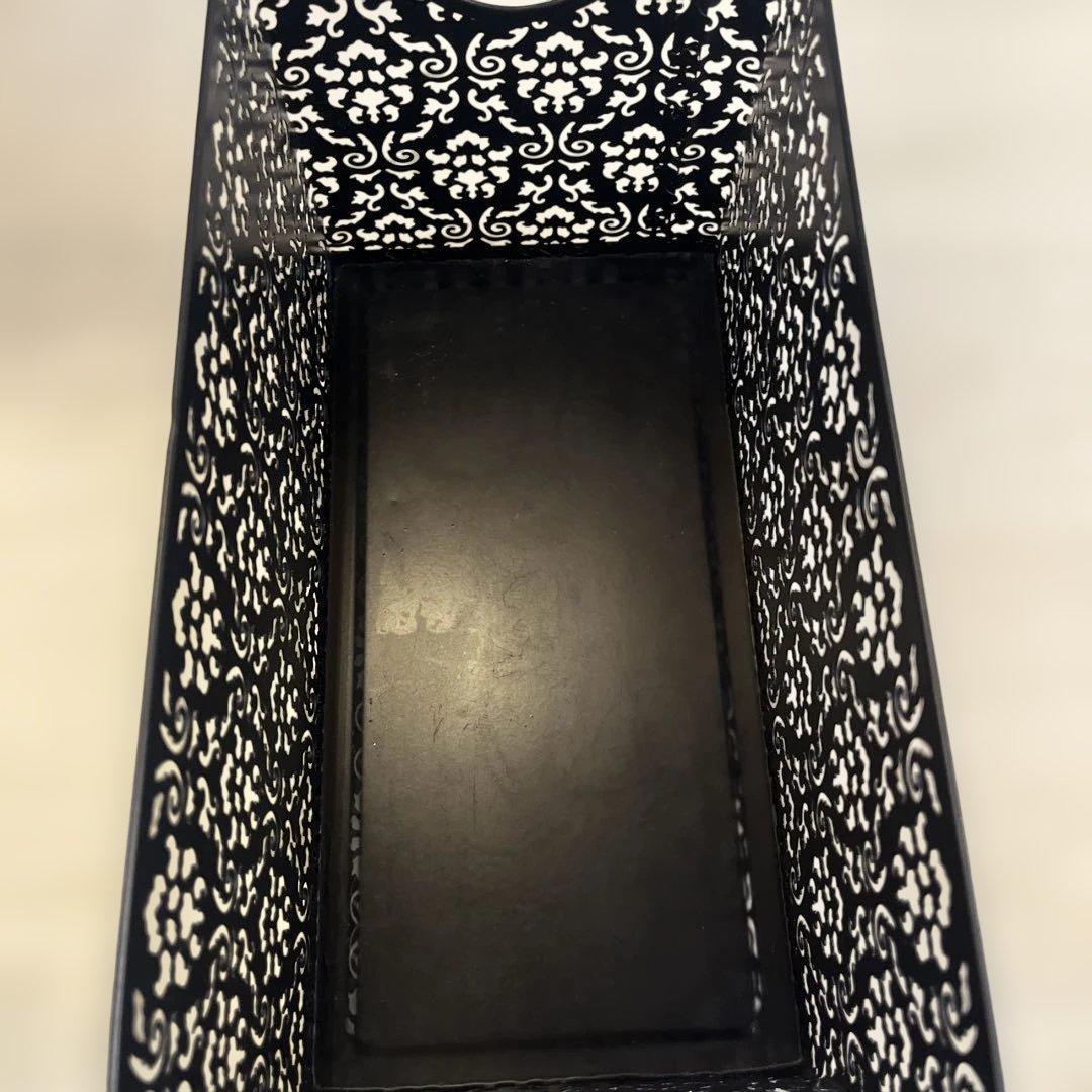 Francfranc グラマラスシリーズ 4点セット 黒 マガジン 収納 レター