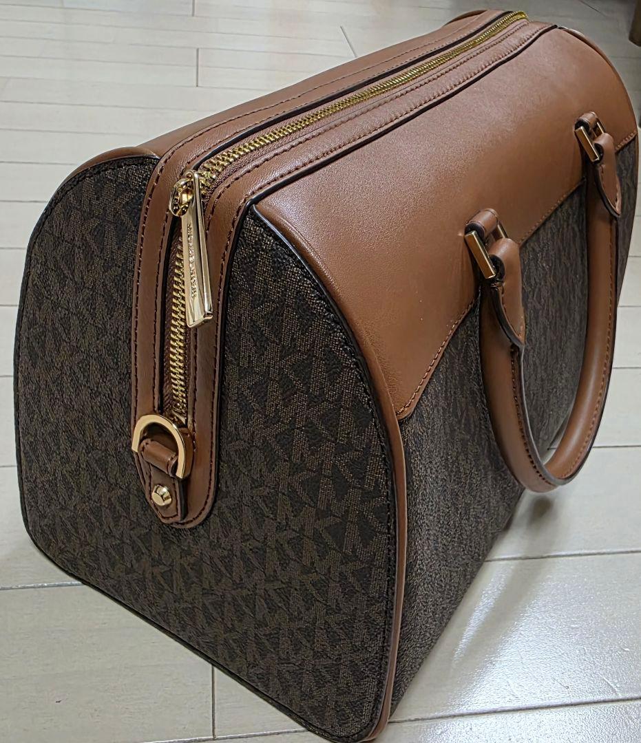 【美品】 MICHAEL KORS ハンドバッグ ボストン ブラウン ショルダー