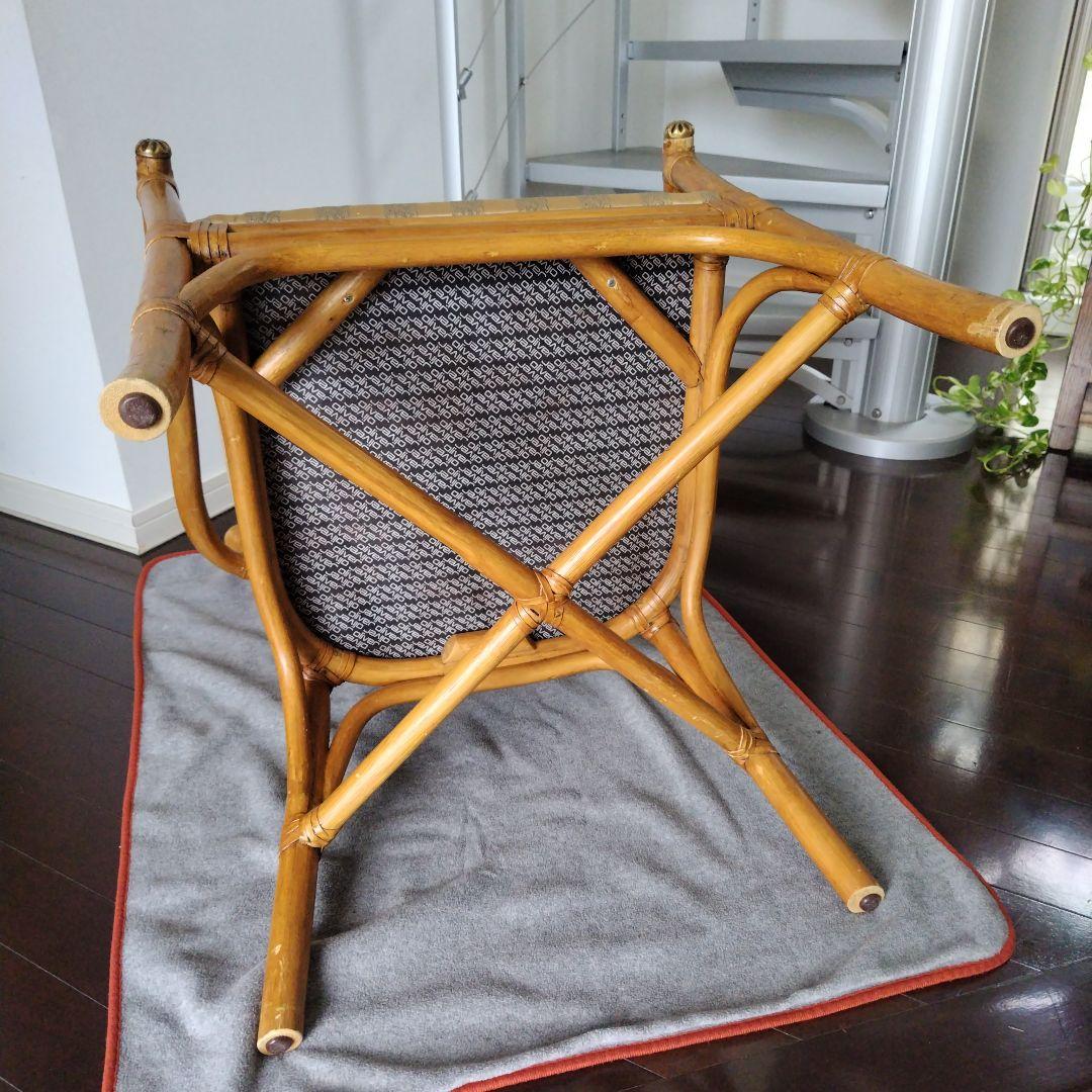 アンティーク OLIVER 海外輸入品 高級 肘付 ラタン アームチェア 一脚