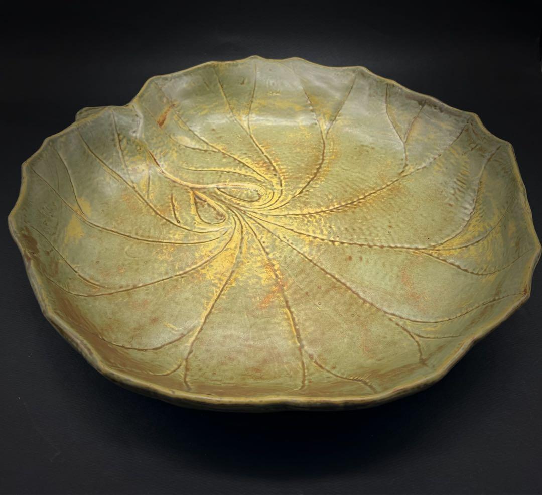 中国美術 古玩 秘色窯造 水鉢 水盆 水盤 茶盤 煎茶道具