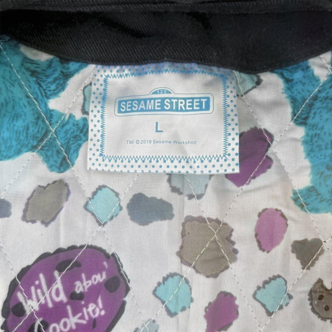 クッキーモンスター　セサミストリート ブルゾン MA-1 古着　ジャケット