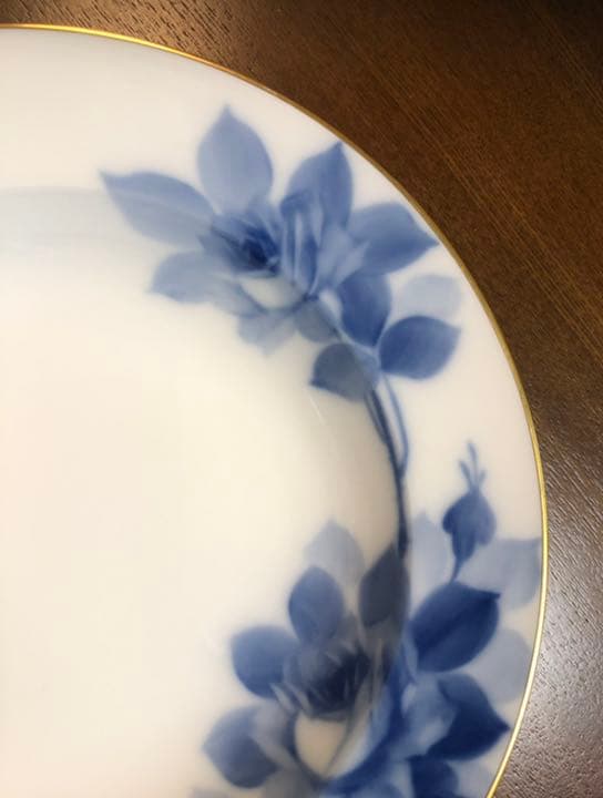 大倉陶園　ブルーローズ（8011） 22cm スープ皿 5枚