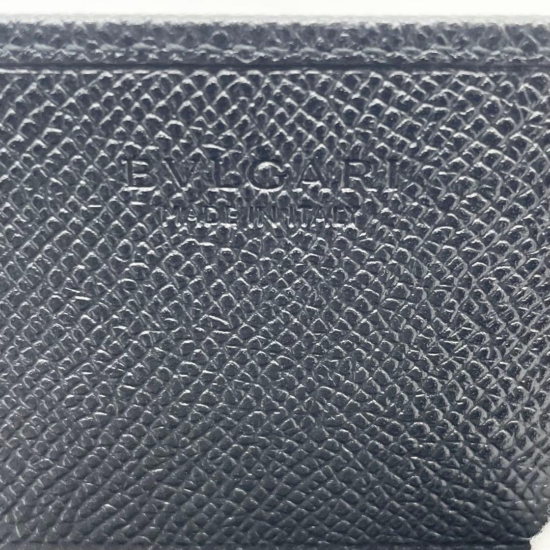 【未使用級】ブルガリ カードケース 名刺入れ レザー ビーゼロワン ブラック