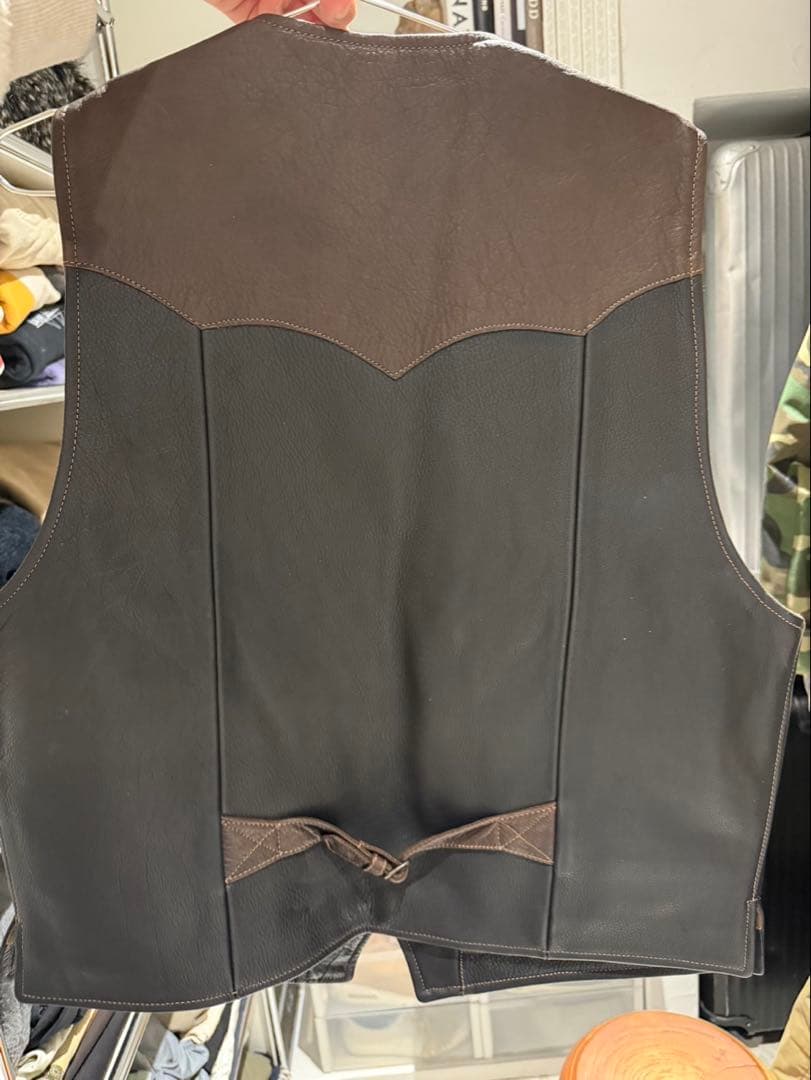 美品 CORONADO LEATHER コロナドレザー　USA ベスト バイソン