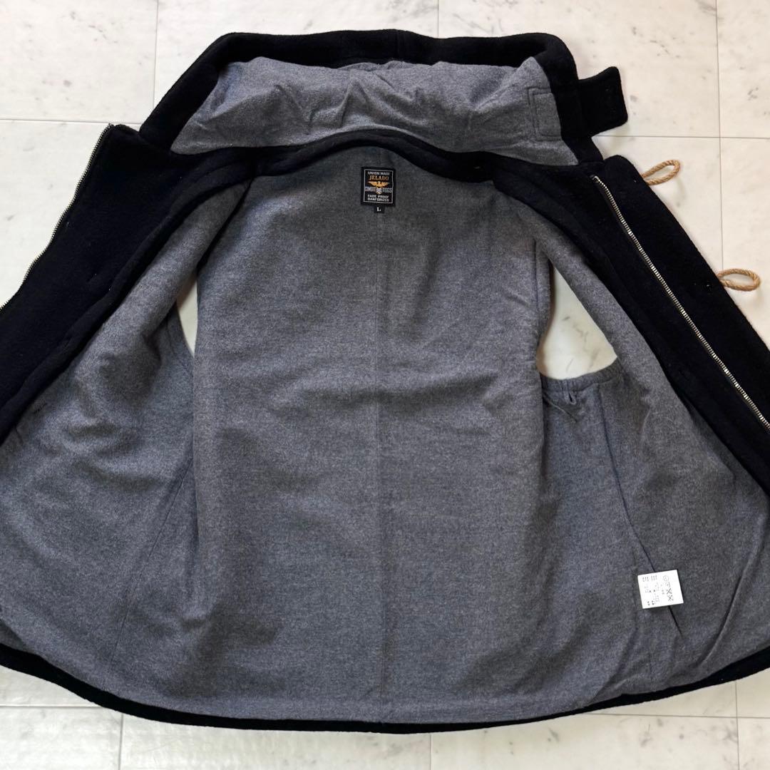 JELADO ダッフルベスト ウール アルパカブランドライナー ブラック L