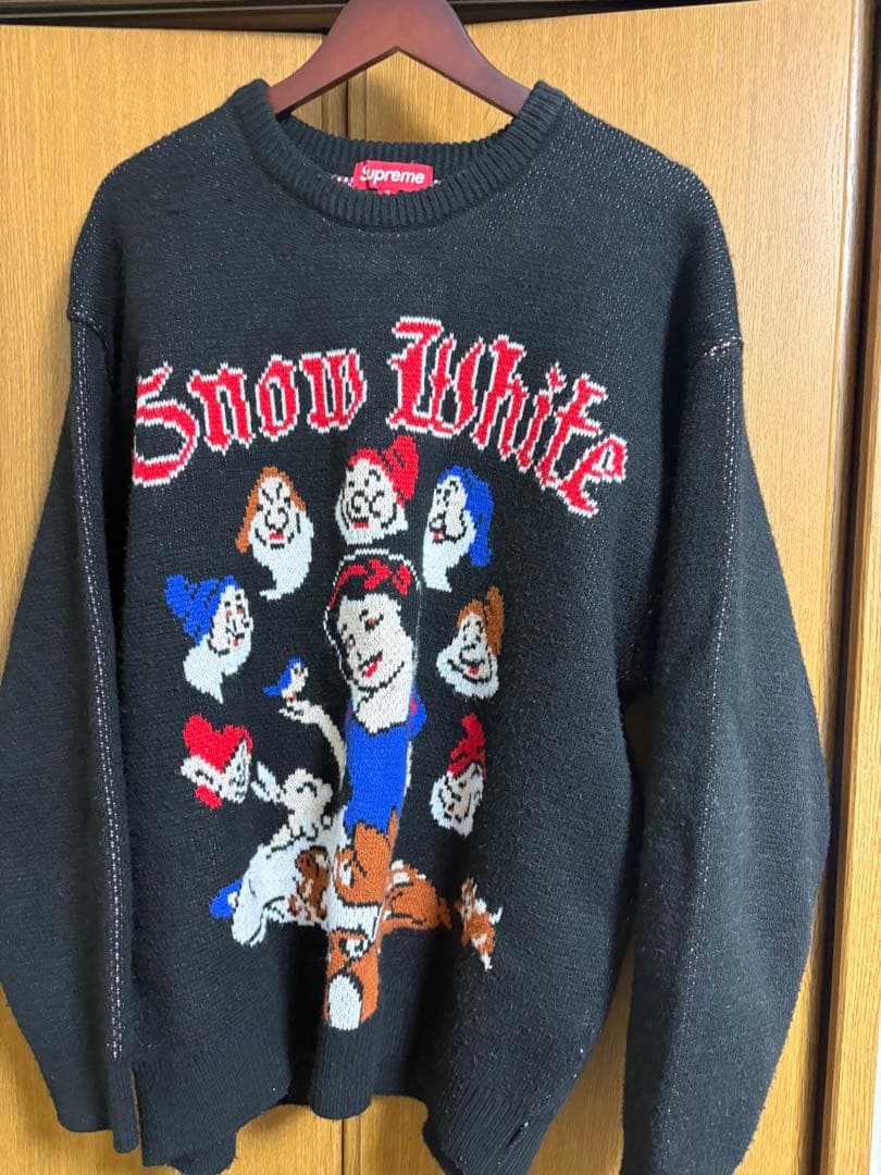 Supreme  White ニットセーター黒XL