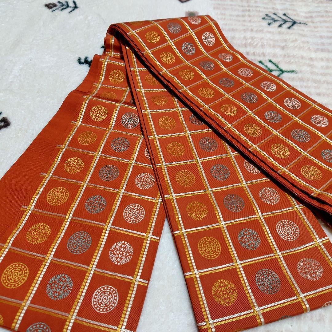 arcoiris★正絹　本場筑前博多織　半幅帯　5点セット