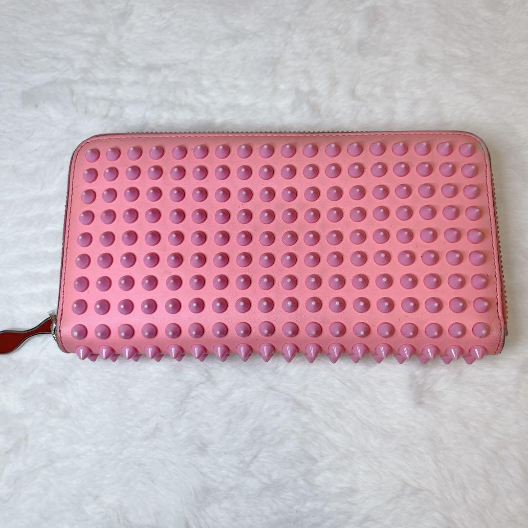 【人気モデル】Christian Louboutin ルブタン 長財布 ピンク